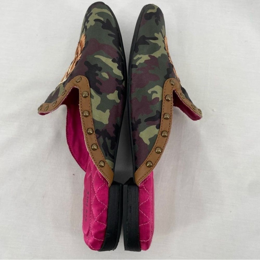 *Birdies* Sz 9 Ken Fulk Camo Dog Phoebe Slide Mules EUC - Picture 4 of 11